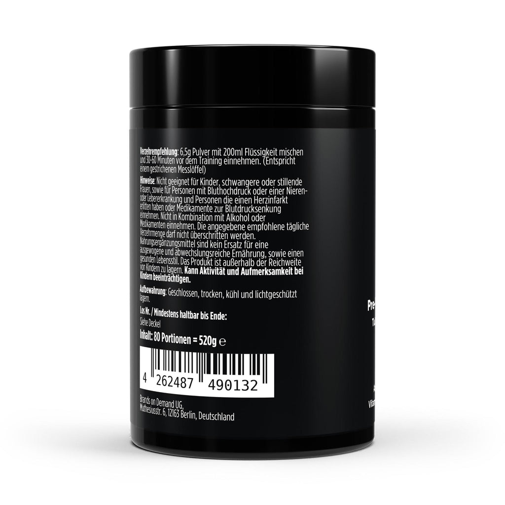 Pre-Workout Booster – Tutti Frutti, 520g | Pure Natura