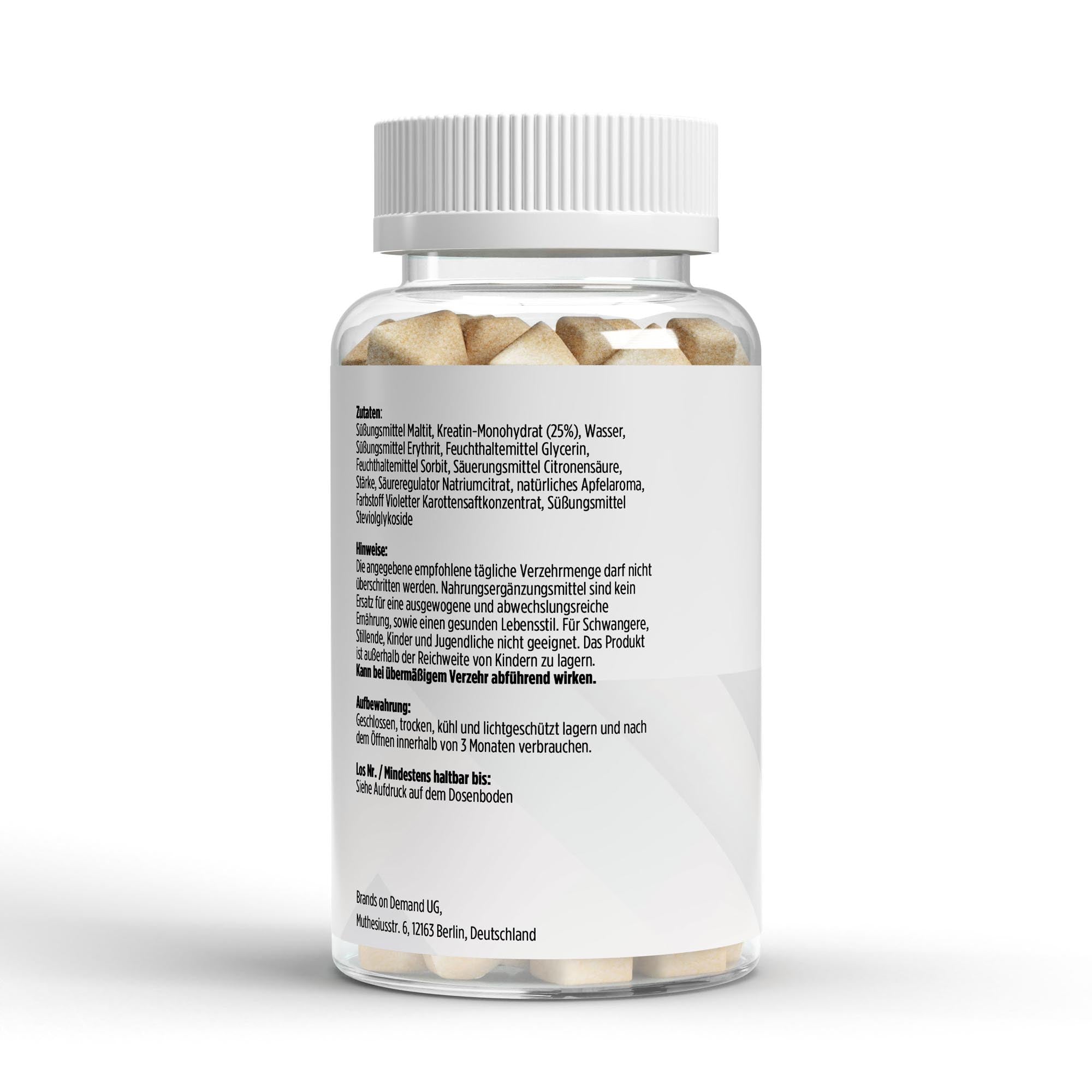 Creatine Gummies 3g – Apple, 90 Vegan Gummies | Pure Natura