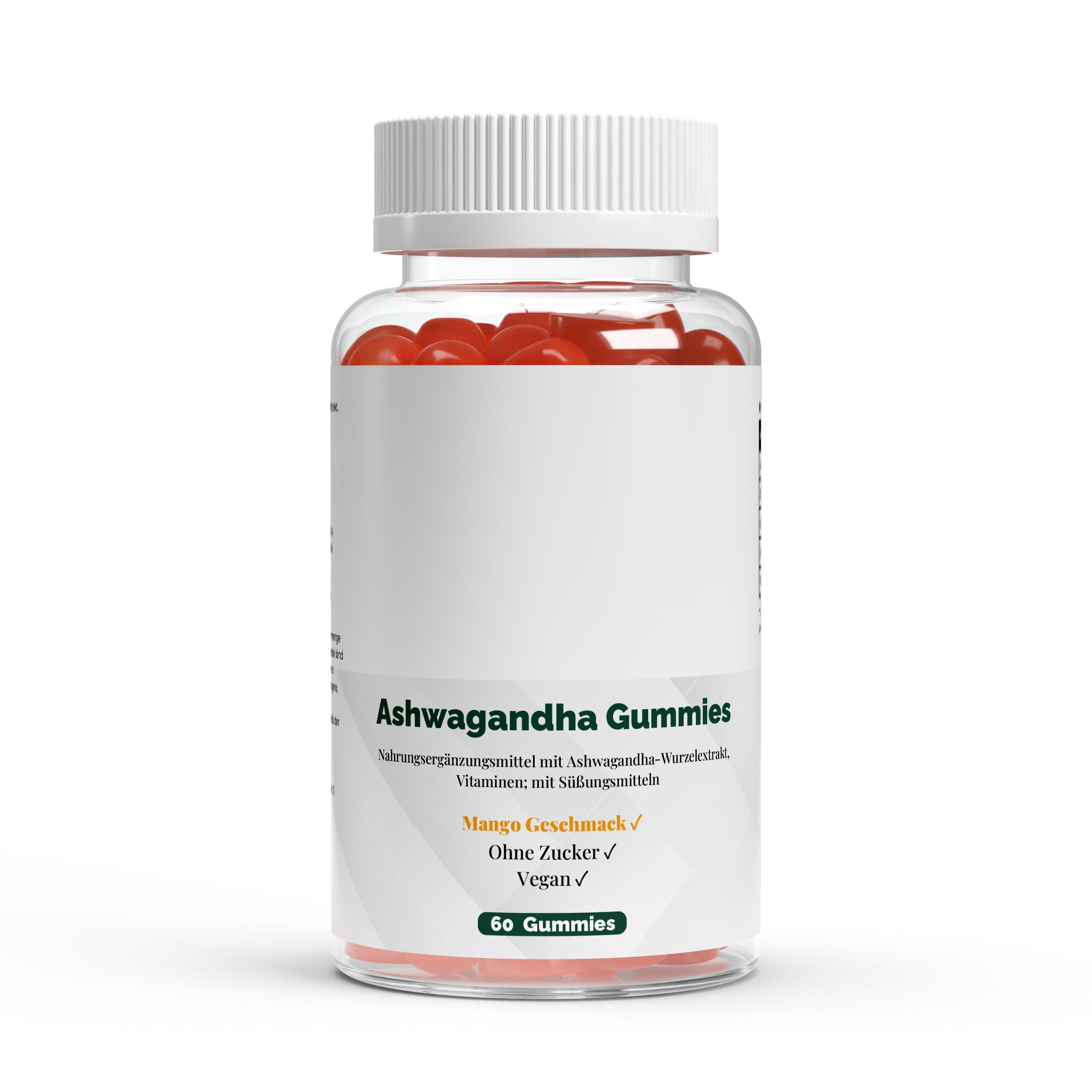 Ashwagandha + Vitamin B6 Gummies – Mango, 60 Vegan Gummies | Pure Natura