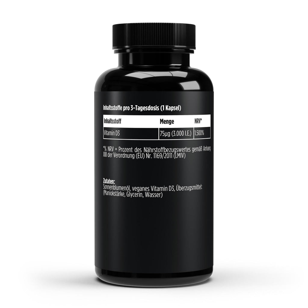 Vitamin D3 3,000 I.U. – 60 Vegan Softgels | Pure Natura