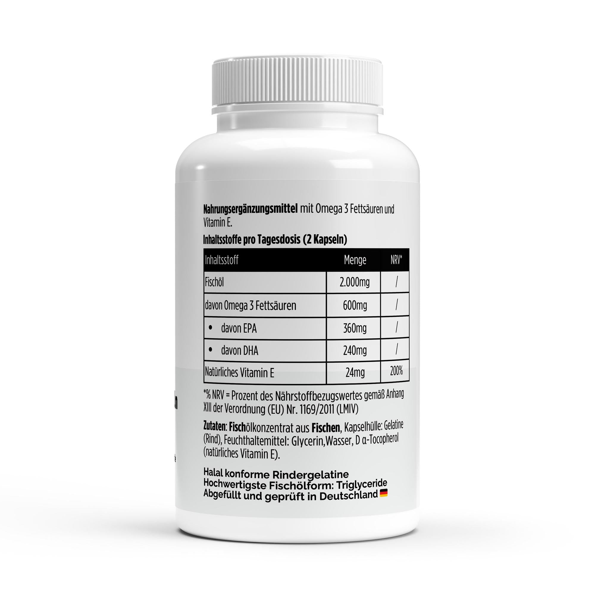 Omega 3 Triglyceride 18/12 (Halal) – 120 Softgels | Pure Natura
