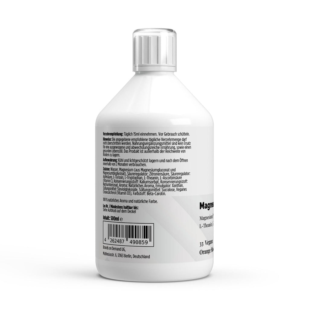 Magnesium Complex Shots PLUS+ – Orange, 500ml (33 shots) | Pure Natura