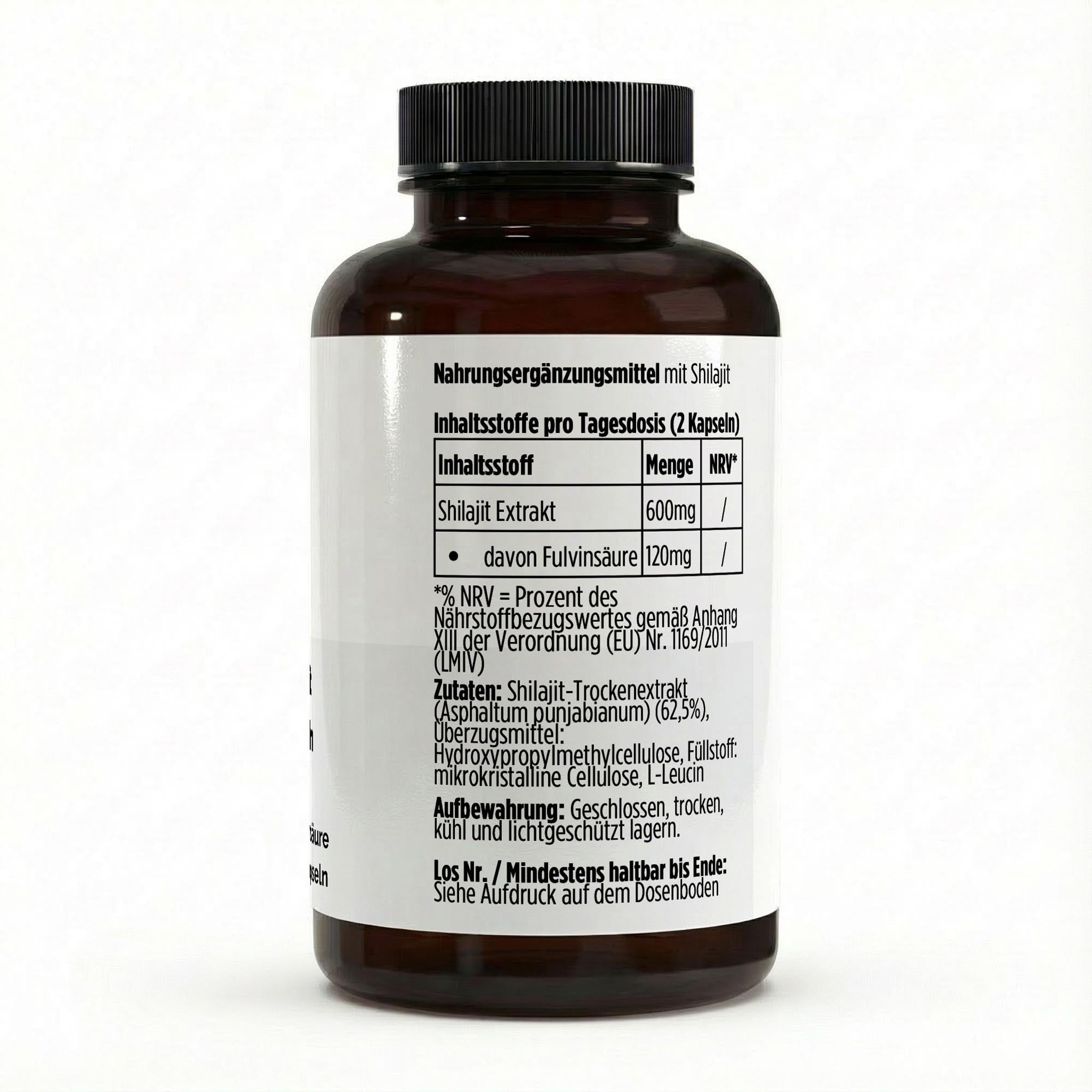Shilajit (20% Fulvic Acid) – 90 Vegan Capsules | Pure Natura