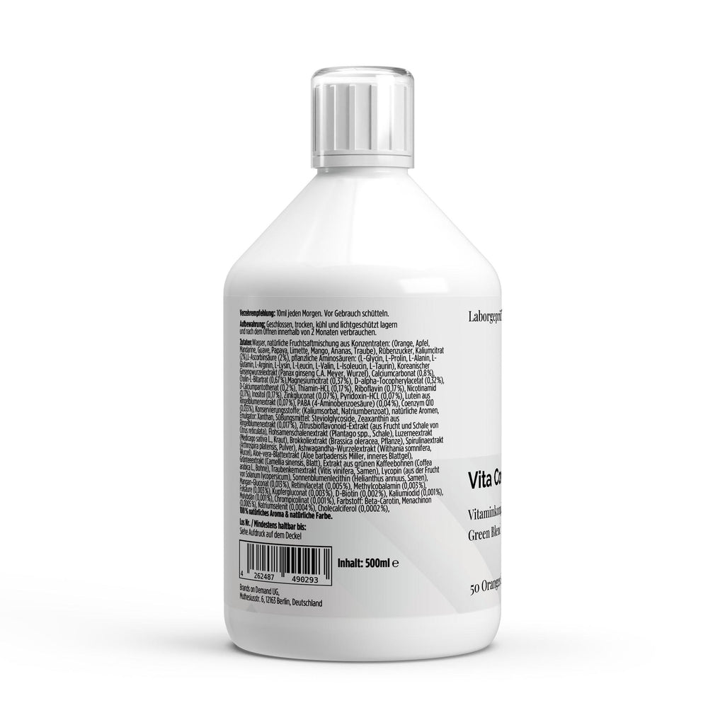 Vita Complete PLUS+ Shots – Fresh Orange, 500ml (50 shots) | Pure Natura