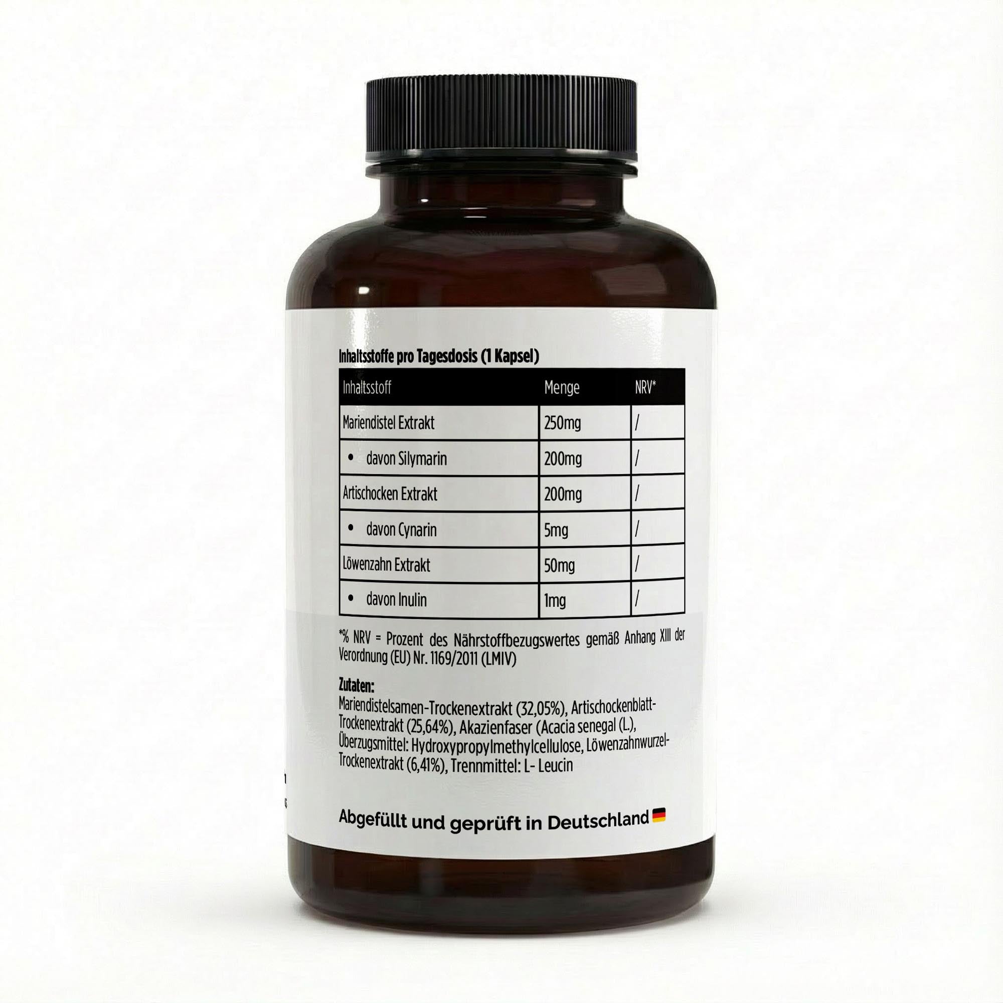 Milk Thistle Artichoke Dandelion Complex – 120 Vegan Capsules | Pure Natura