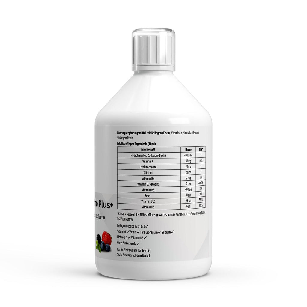 Collagen Marine Plus+ Shots – Wild Berry, 500ml (50 shots) | Pure Natura