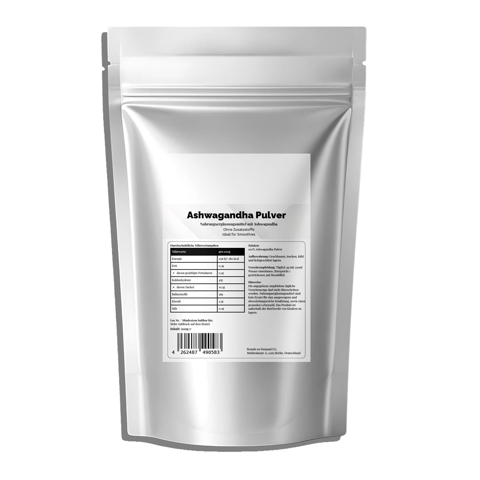 Ashwagandha Powder – Neutral, 500g | Pure Natura