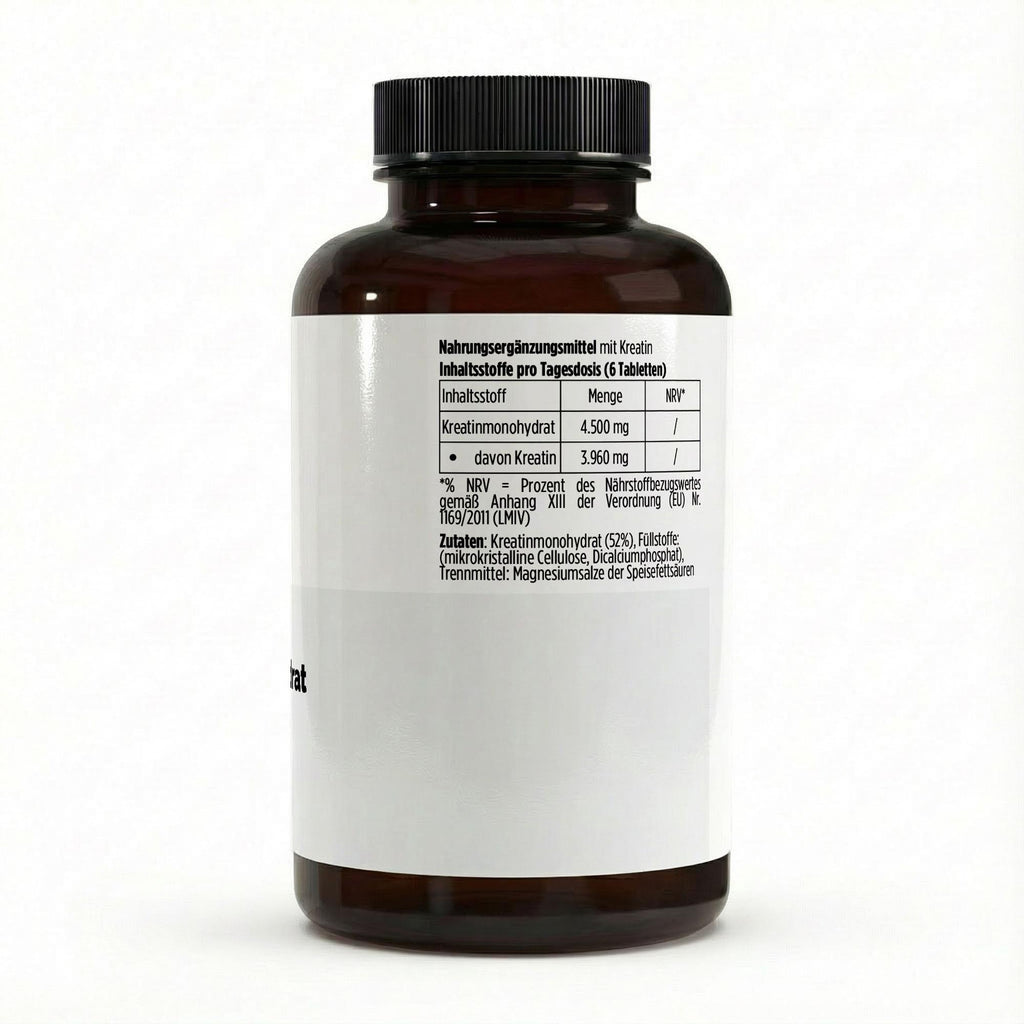 Creatine Monohydrate – 180 Vegan Tablets | Pure Natura
