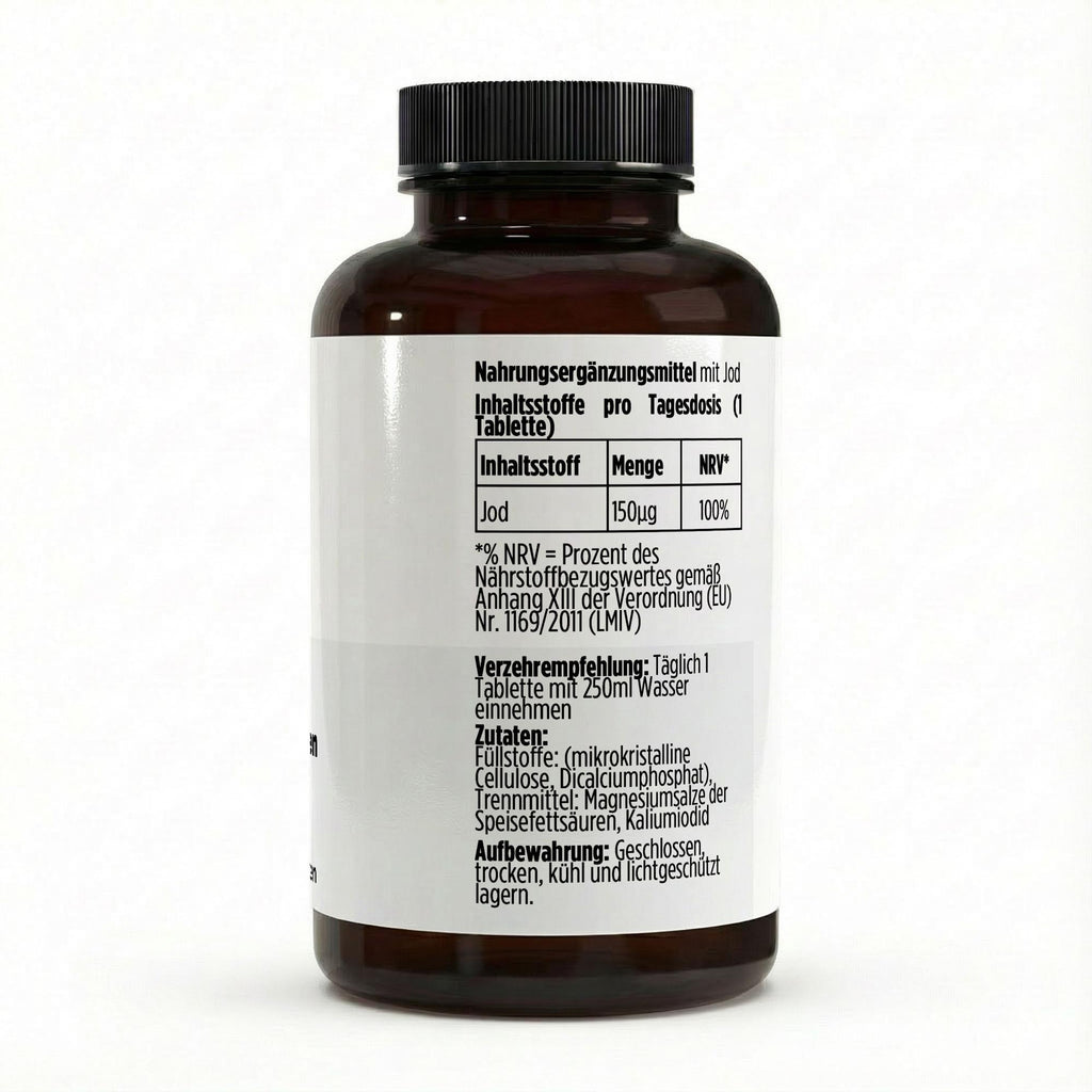 Iodine 150µg – 180 Vegan Tablets | Pure Natura