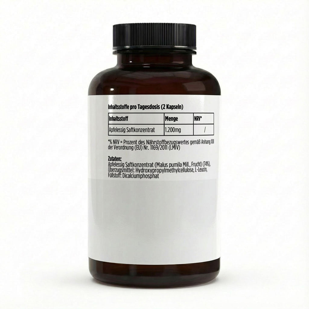 Apple Cider Vinegar 600mg – 120 Vegan Capsules | Pure Natura