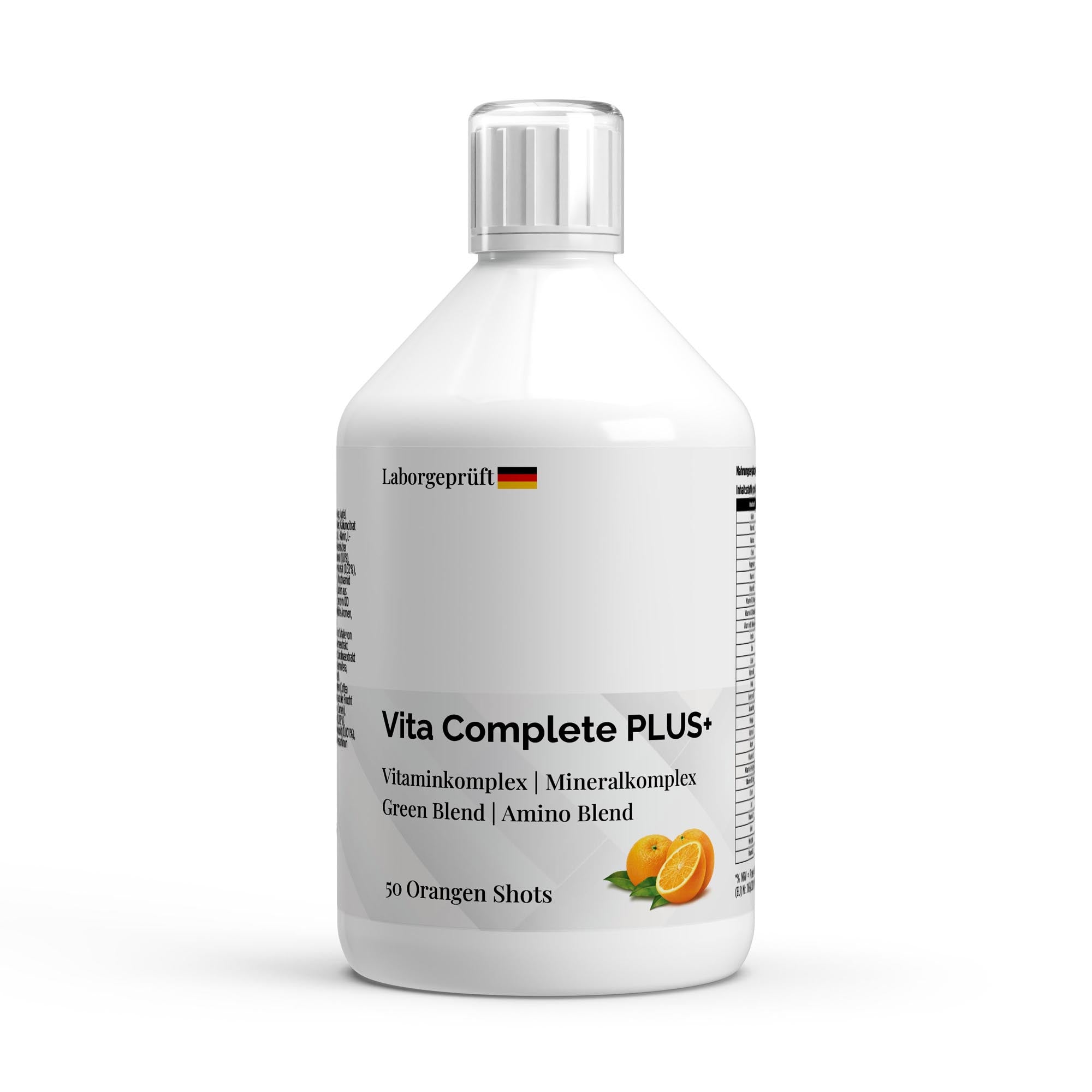 Vita Complete PLUS+ Shots – Fresh Orange, 500ml (50 shots) | Pure Natura