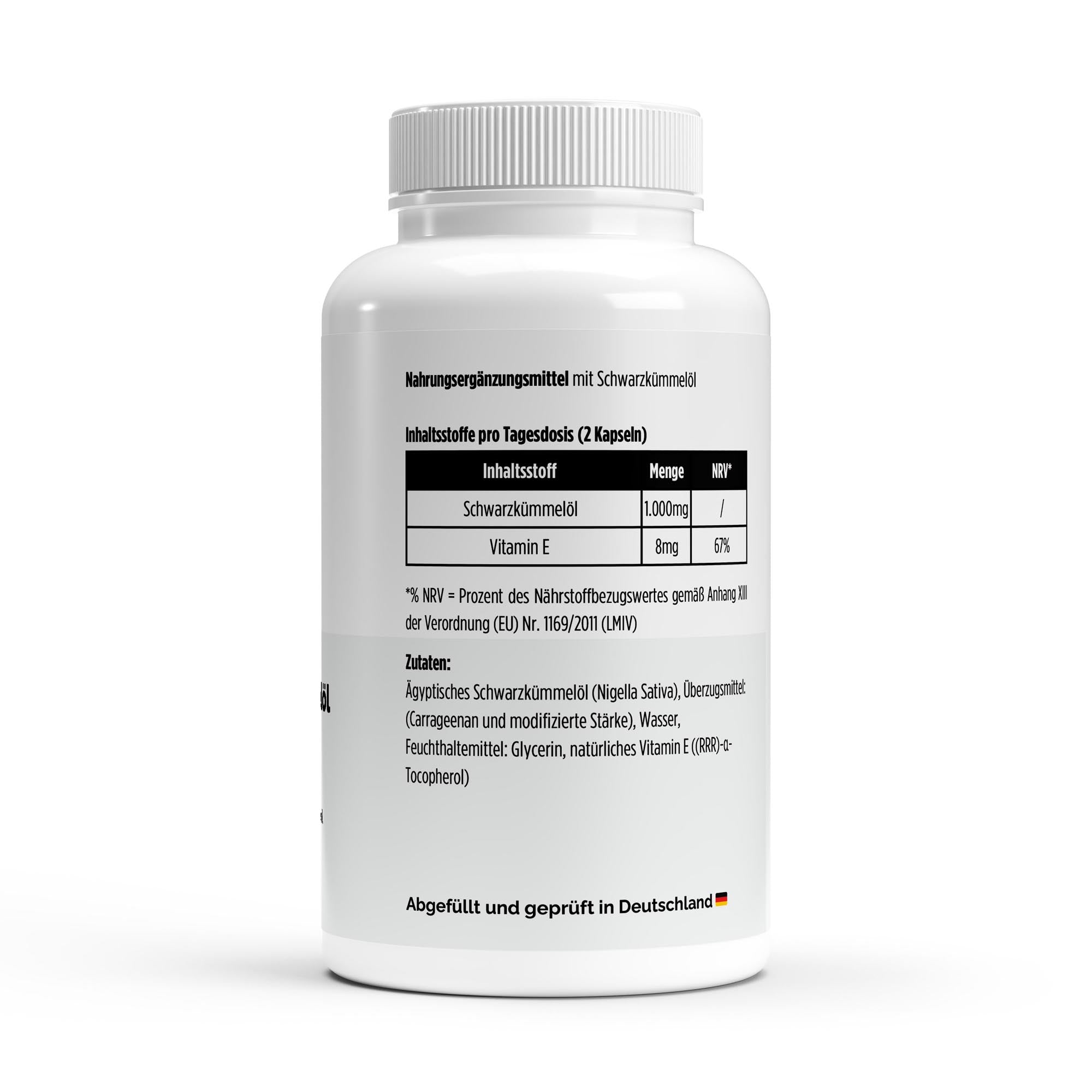 Black Cumin Oil 1000mg – 240 Vegan Softgels | Pure Natura