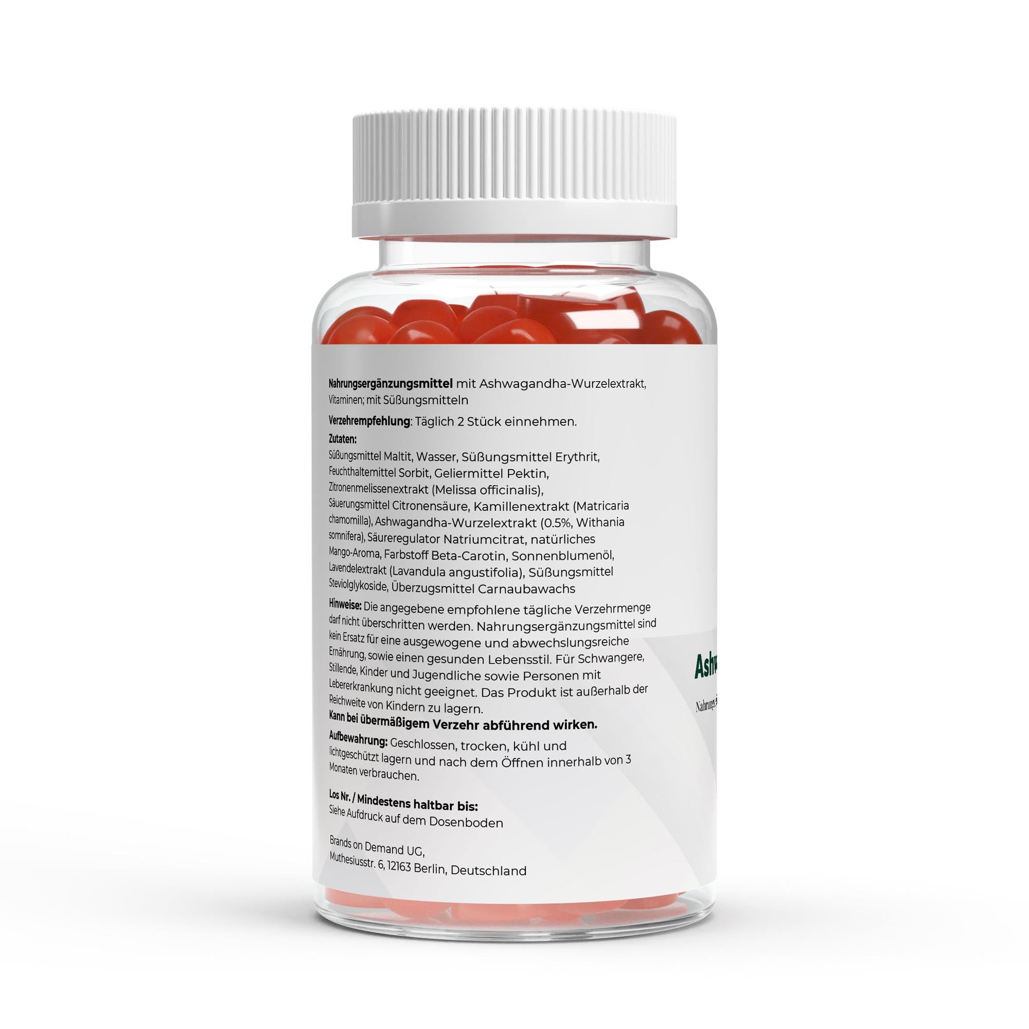 Ashwagandha + Vitamin B6 Gummies – Mango, 60 Vegan Gummies | Pure Natura