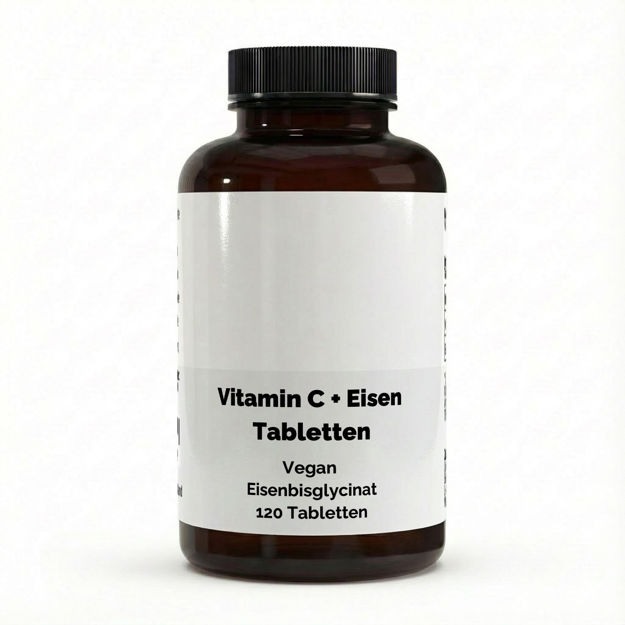 Iron + Vitamin C – 120 Vegan Tablets | Pure Natura