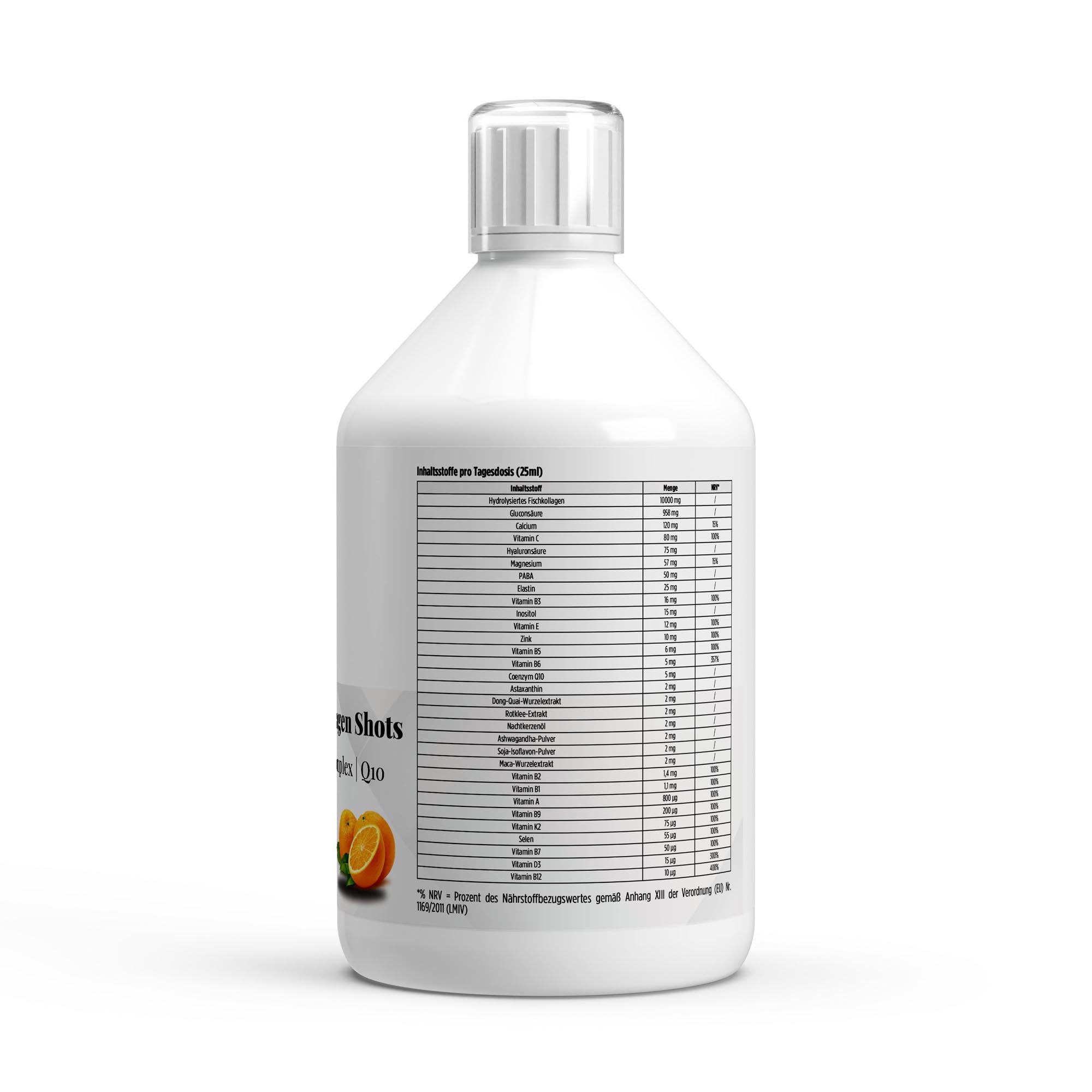 FemBalance Kollagen Shots – Orange, 500ml (20 shots) | Pure Natura