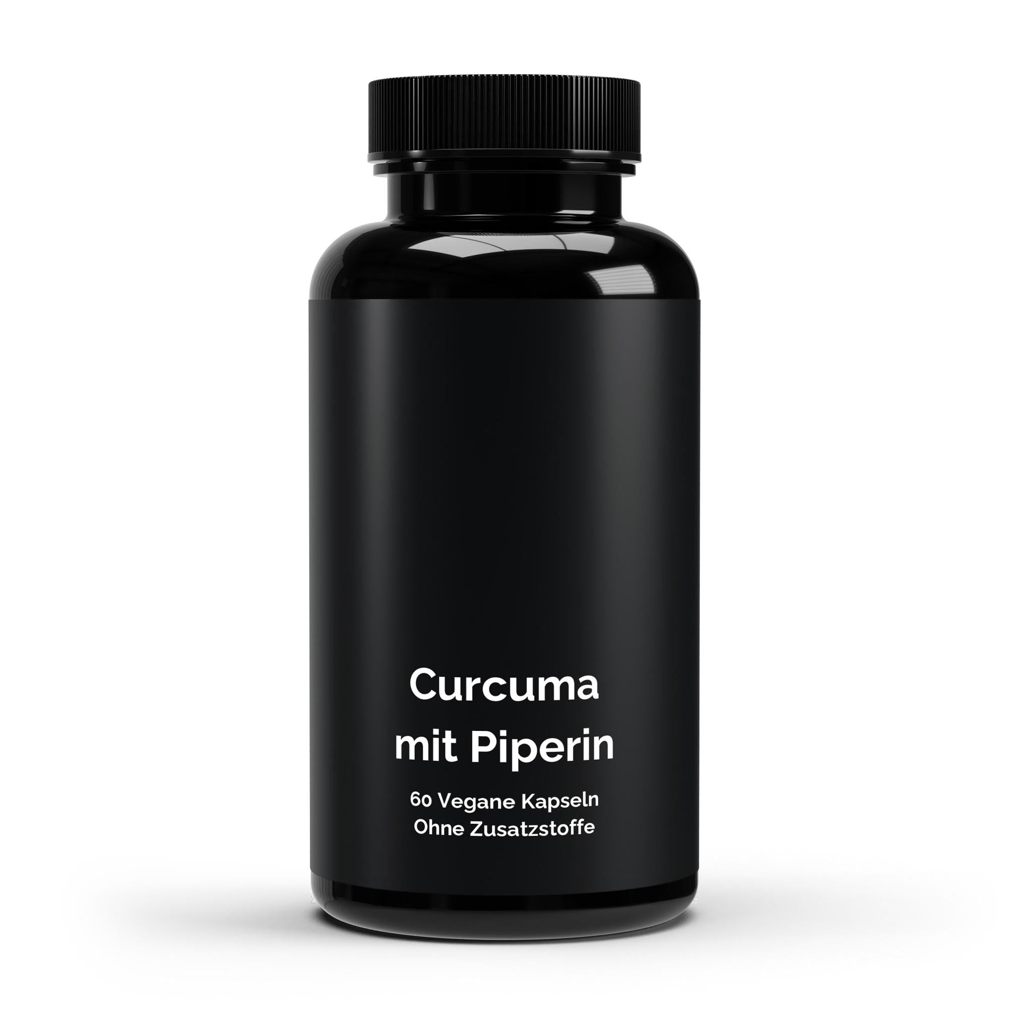 Turmeric + Piperine – 60 Vegan Capsules | Pure Natura