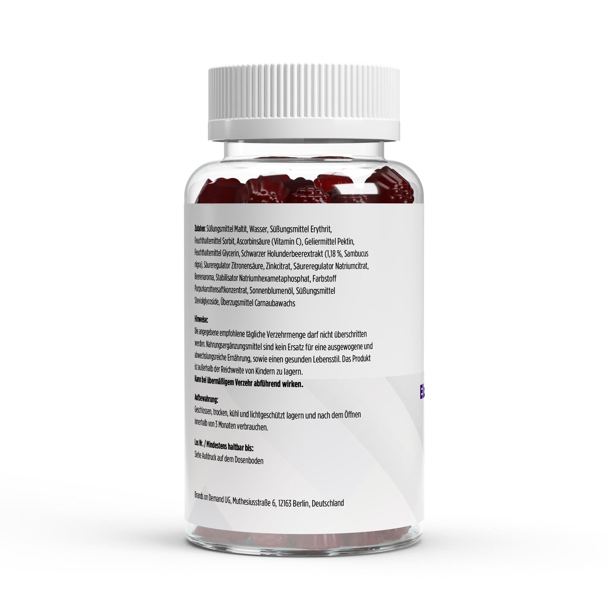 Elderberry + Vitamin C + Zinc Gummies – 60 Vegan Gummies | Pure Natura